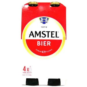 AMSTEL Premium pilsener 4.1 vol 4x300ml bottles