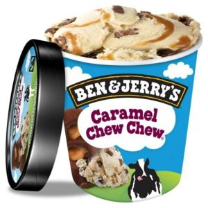 BEN & JERRY'S chocolate & caramel ice cream 465ml/422g