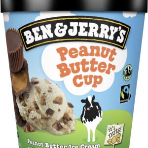 BEN & JERRY'S ice cream with peanut butter cups 465ml/425g