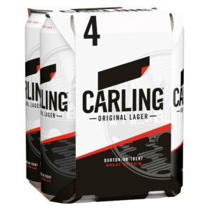 Carling original lager 4%vol 4x500ml cans