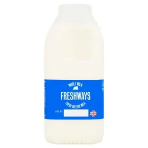 Freshways Whole Milk 568ml