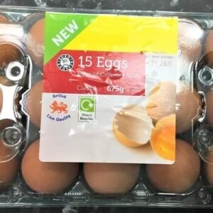 Euro Shopper 15 Eggs of Different Sizes 675g