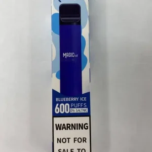 Blueberry Ice 0% Saltnic Magic Bar 600 Puffs Zero Nicotine