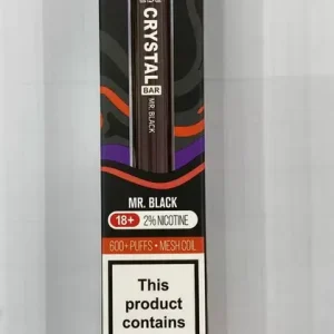 Crystal Bar Mr. Black 600+ puffs Mesh Coil