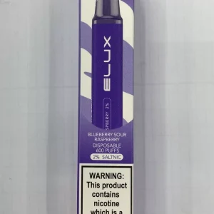 Elux Blueberry Sour Raspberry Disposable 600 Puffs