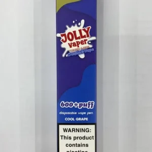 Jolly vaper 600 puff disposable cool grape