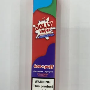 Jolly vaper 600 puff disposable strawberry ice cream
