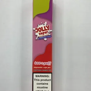 Jolly vaper 600 puff disposable vape pen Cotton Candy Ice
