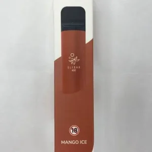Mango Ice elf bar 600 disposable pod Zero Nicotine