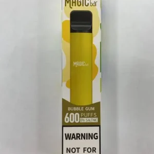 Bubble Gum 0% Saltnic Magic Bar 600 Puffs Zero Nicotine