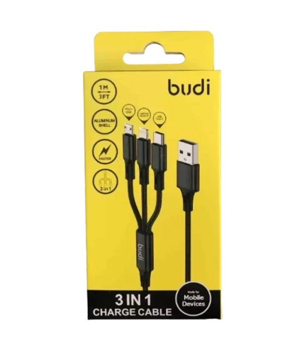 3 in 1 Multi USB Cable Fast Charger Type C Lead For IOS, Samsung Phone