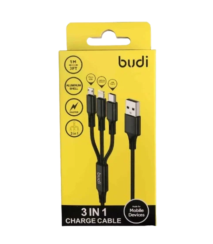 3 in 1 Multi USB Cable Fast Charger Type C Lead For IOS, Samsung Phone