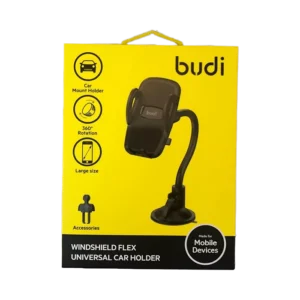 Budi Windshield Flex Universal Car Phone Holder 360 Rotation