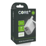 CORE+ Type-A 15.5W Dual Wall Charger