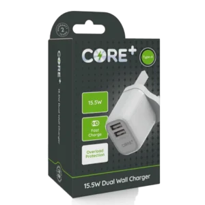 CORE+ Type-A 15.5W Dual Wall Charger