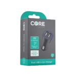 Core Dual USB Car Charger Black