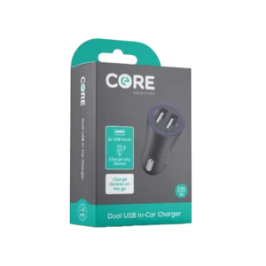 Core Dual USB Car Charger Black