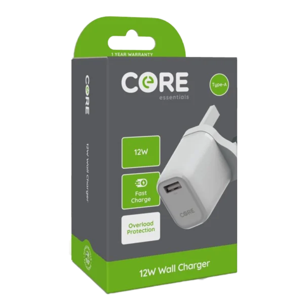 Core Type-A 12W Wall Charger