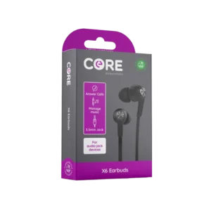 Core X6 Earphones Black