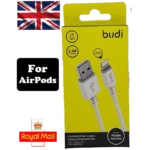 Genuine BUDI USB Fast Charging Top Quality Cable For AirPods (1 Meter)