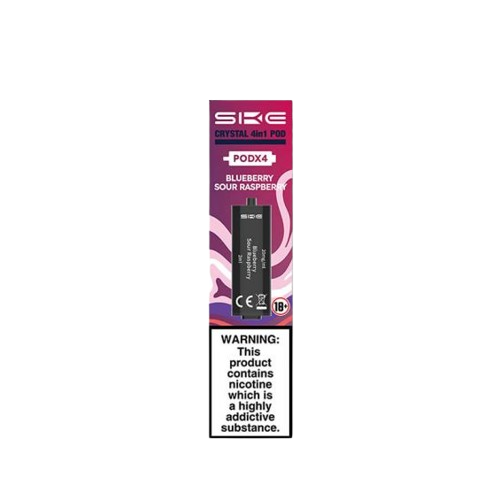 SKE Crystal 2400 4in1 Blueberry Sour Raspberry Pre-Filled Pods 20mg - 4 x Pods